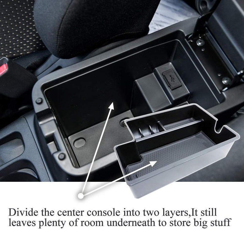 Vesul Center Console Armrest Storage Box Compatible with Mitsubishi Outlander Sport 2012 2013 2014 2015 2016 2017 2018 2019 2020 2021 ABS Tray Insert Organizer Glove Pallet - Image 3